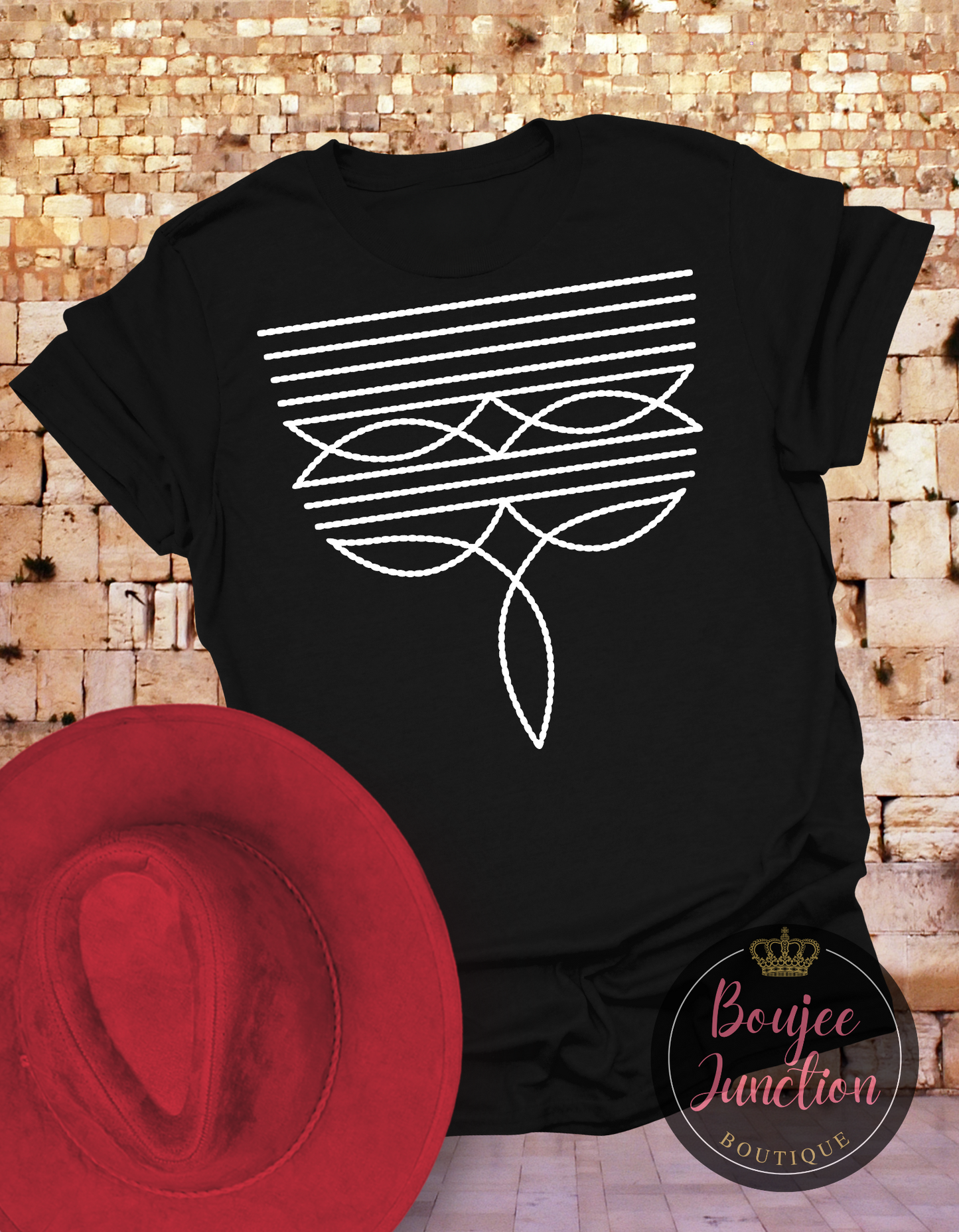 White Boot Stitch Transfer