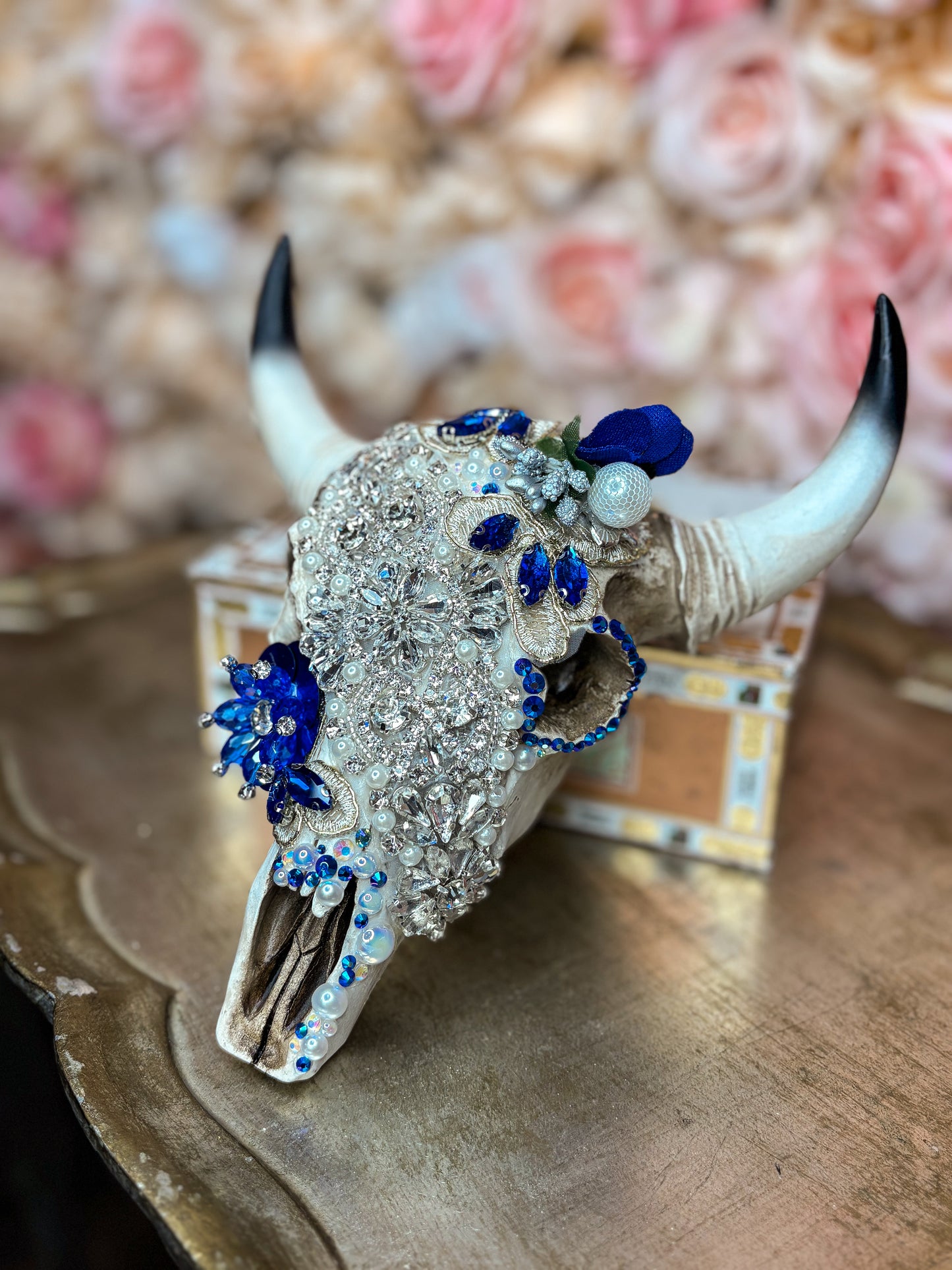 Blue Majesty Wall Skull