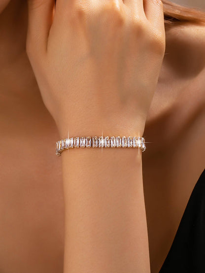 Baguette Crystal Tennis Bracelet