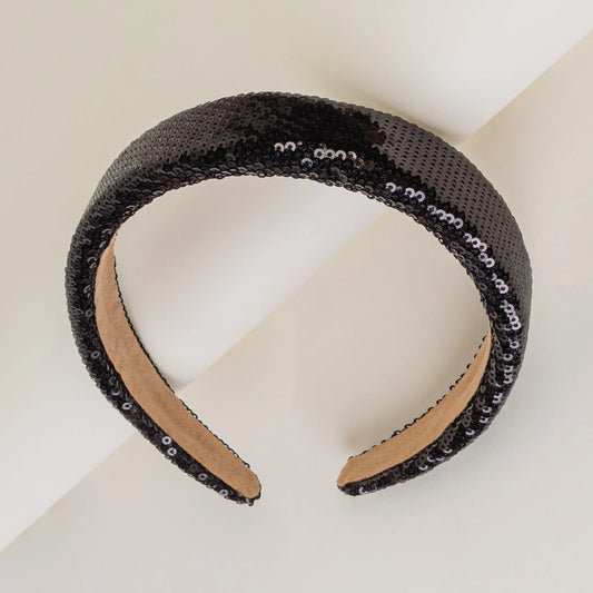 Black Sequin Headband