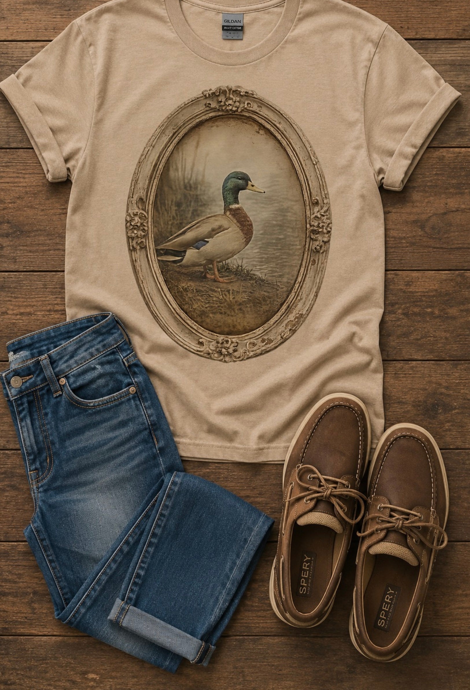 Vintage Mallard Portrait Tee