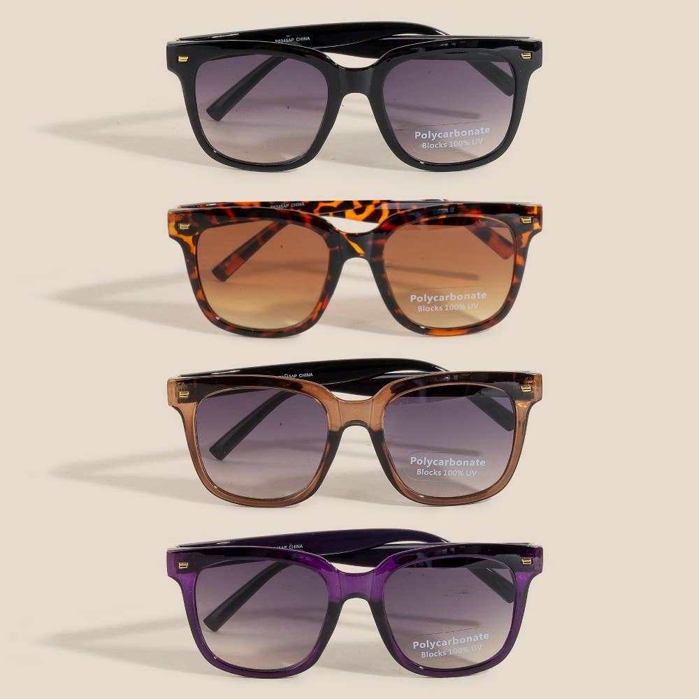 Sun-Kissed Square Frame Sunglasses