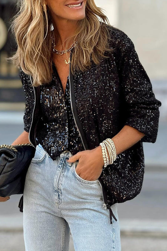 Black Sequin Jacket