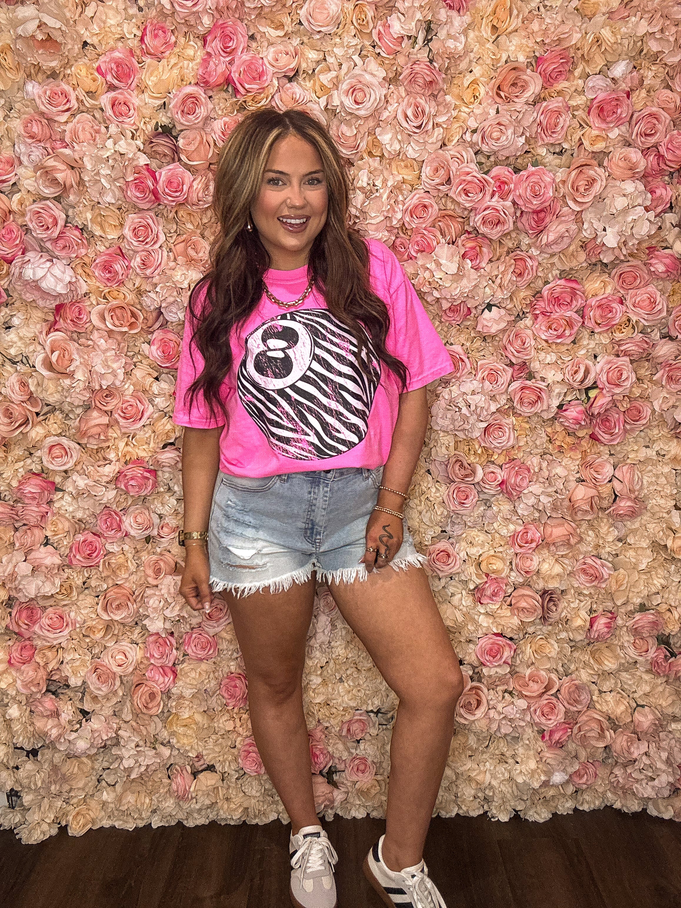 Zebra Eight Ball Graphic Tee