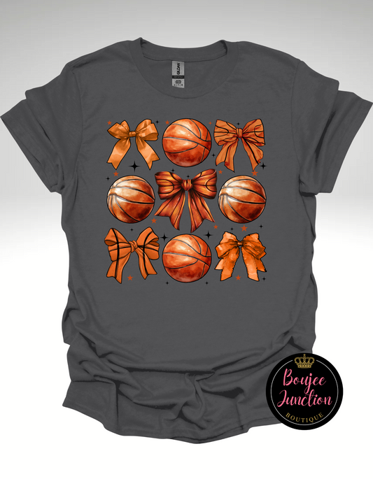 Basketball & Bows Tee