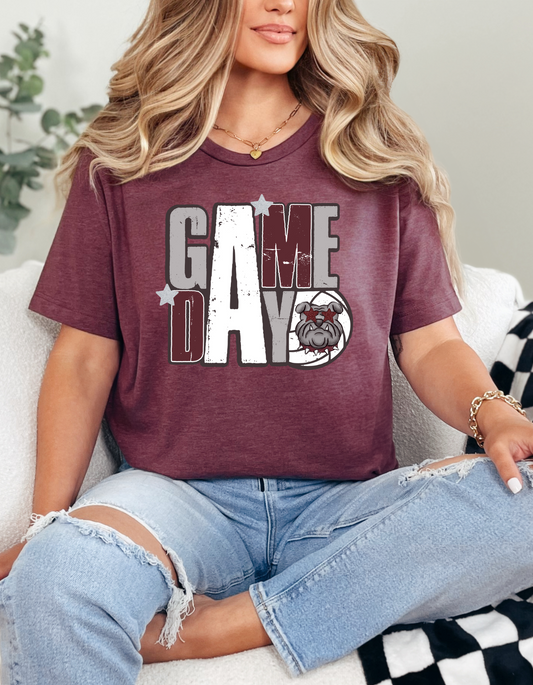 Game Day Vintage Print Volleyball Tee