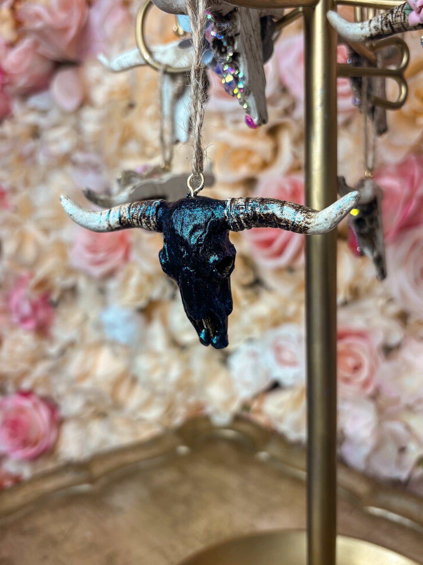 Midnight Ranch Mini Cow Skull