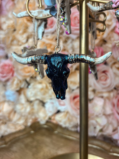 Midnight Ranch Mini Cow Skull
