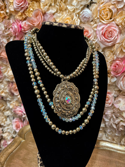 Vintage Elegance Layered Necklace