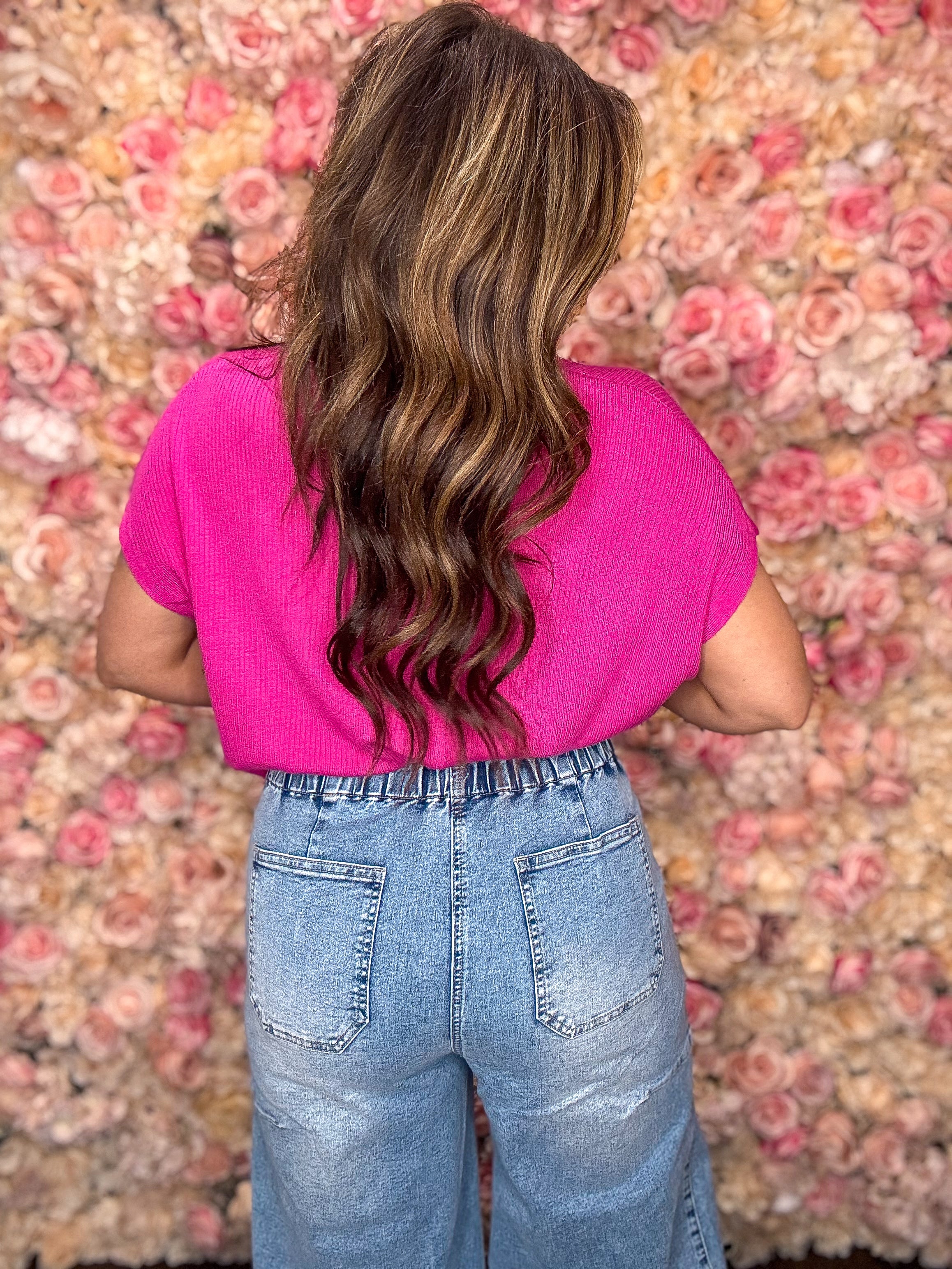 Drawstring Barrel Jeans