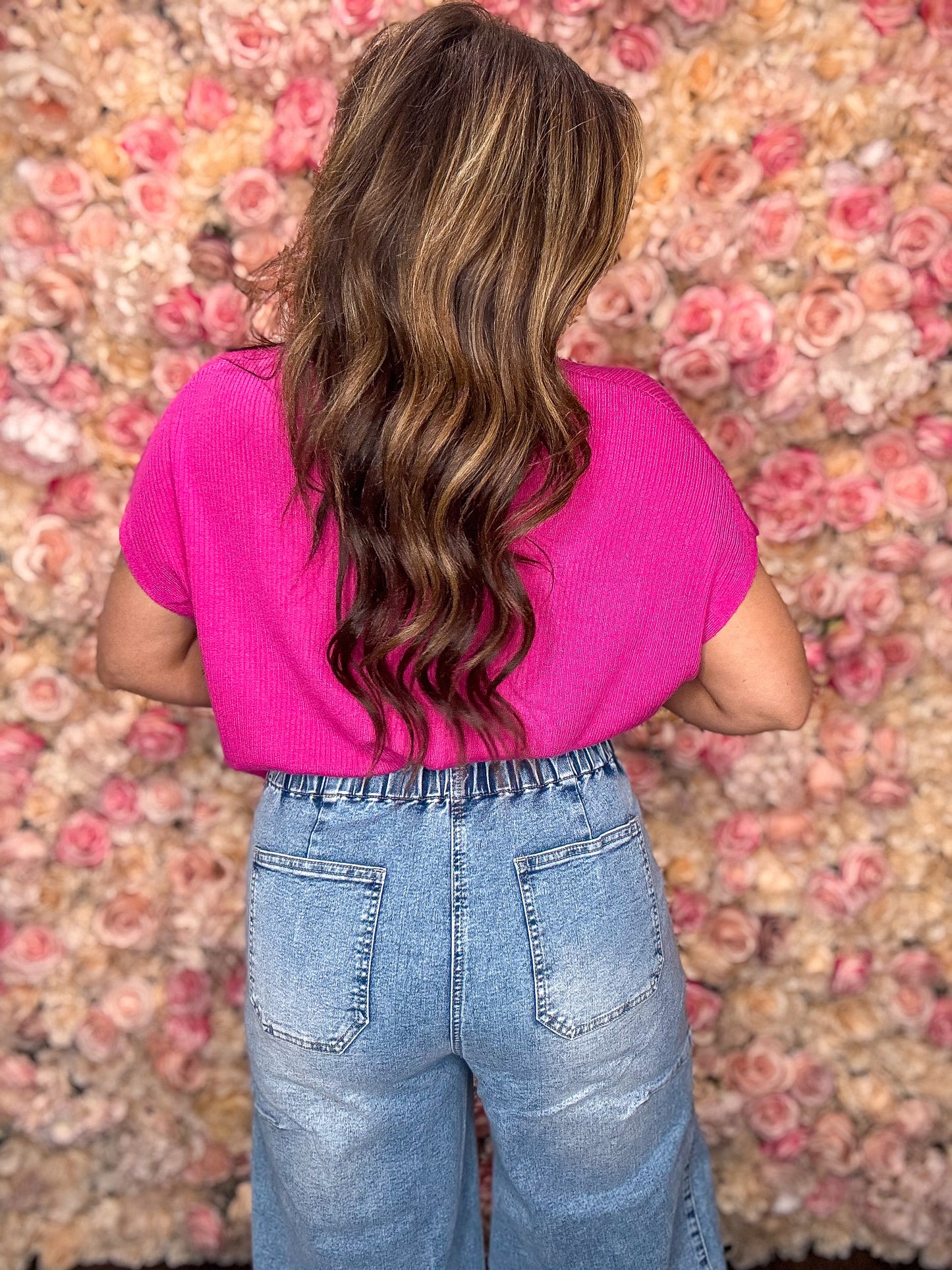 Drawstring Barrel Jeans
