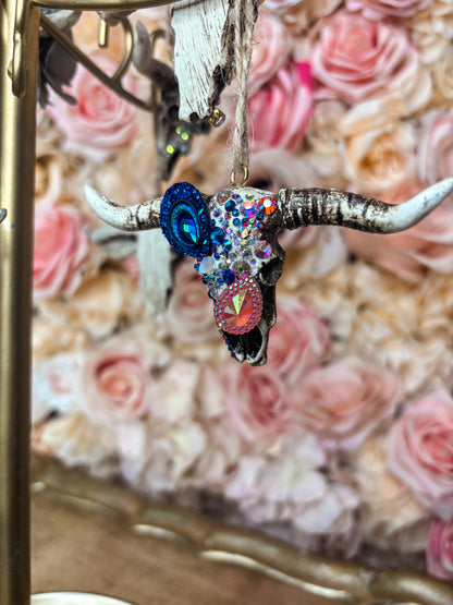 Electric Rodeo Mini Cow Skull
