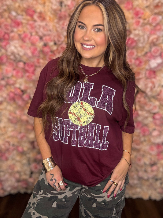 Retro Iola Softball Tee