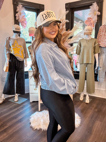 Denim Bomber Jacket