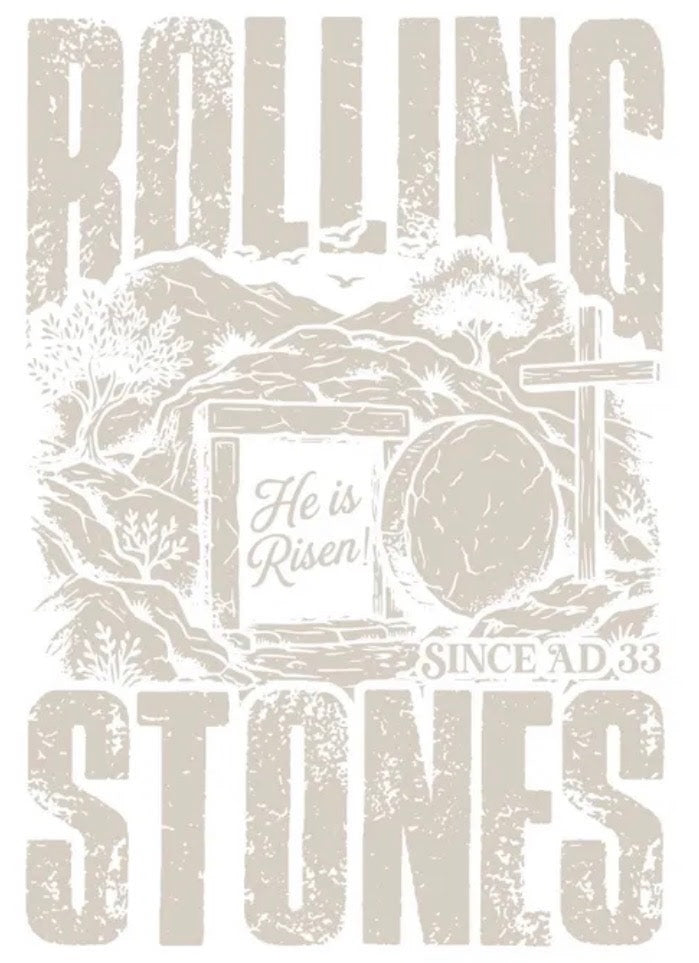 He Is Risen Rolling Stones Transfer