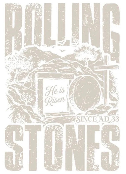 He Is Risen Rolling Stones Transfer