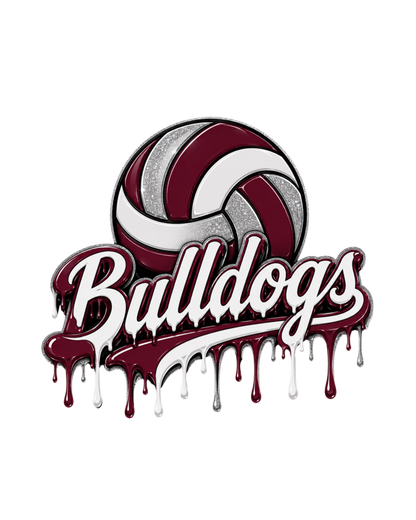 Custom Volleyball Drip Tee