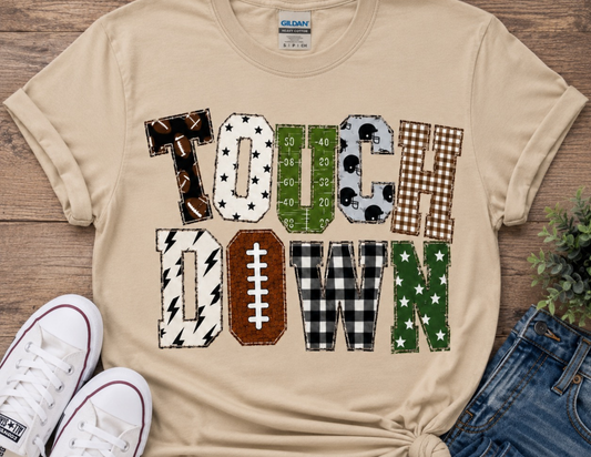 Touchdown Patchwork Tee