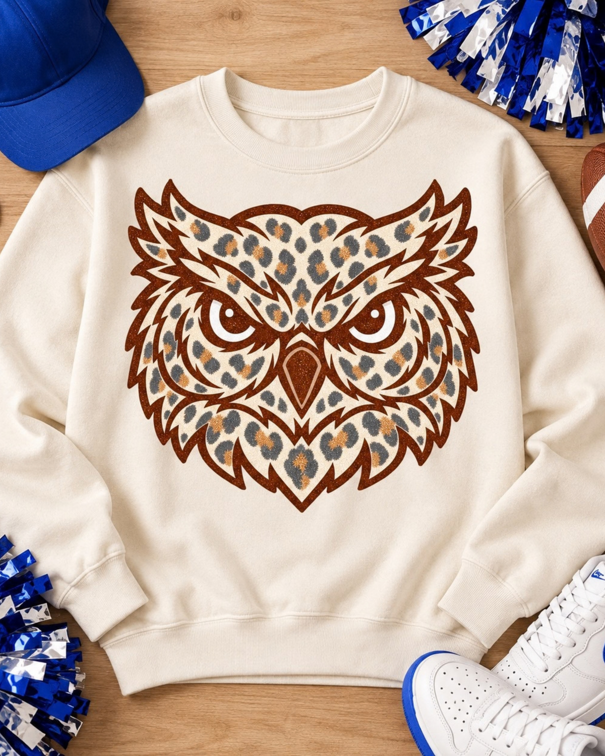 Leopard Spirit Owl Sweatshirt