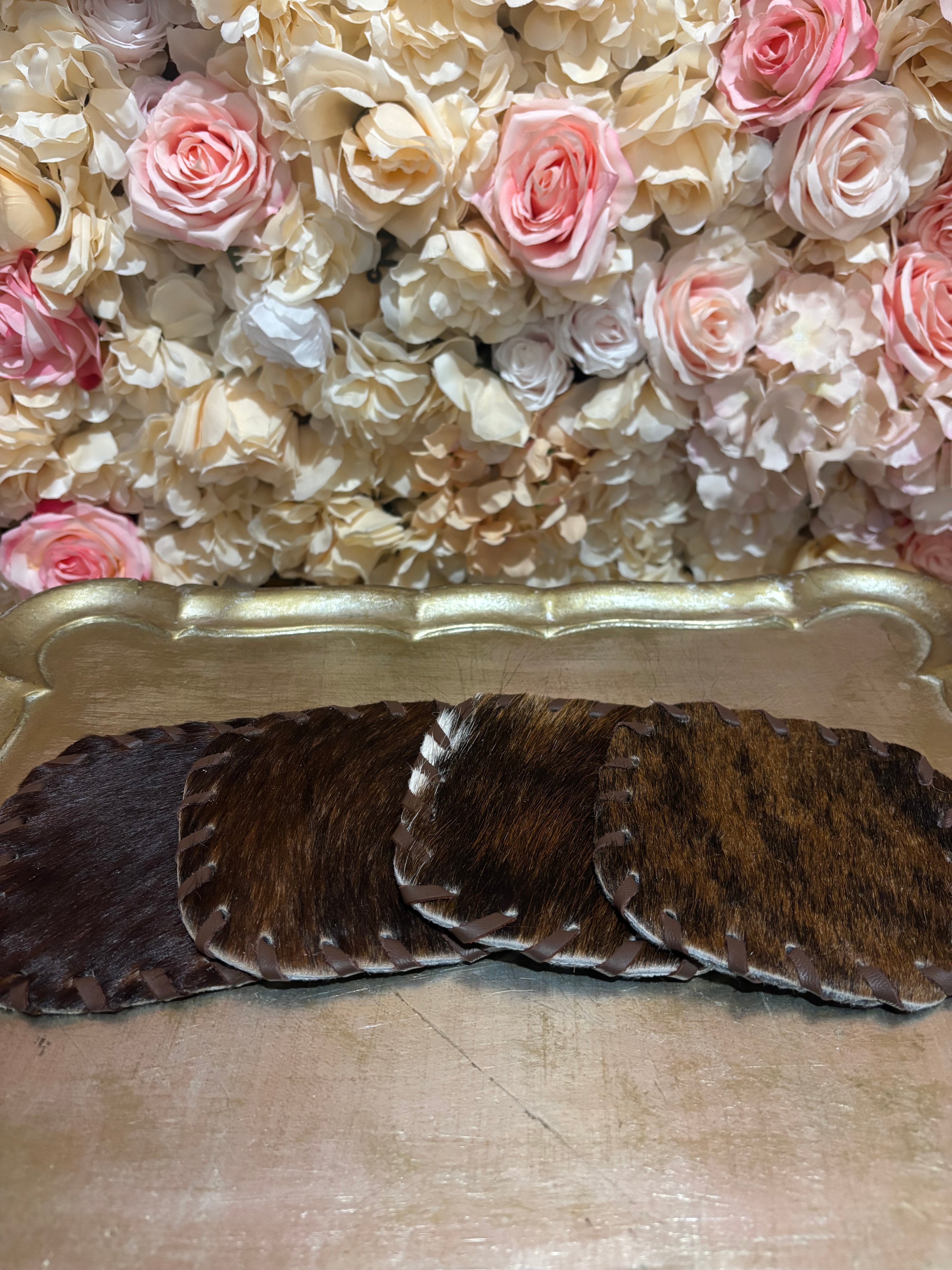 Brownstone Hide Coasters