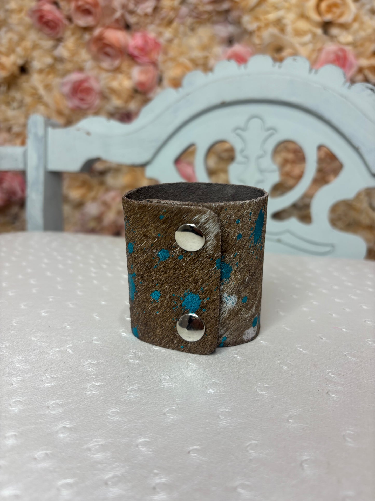 Wild West Cowhide Cuff
