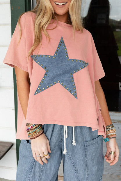 Studded Star Patch Tee