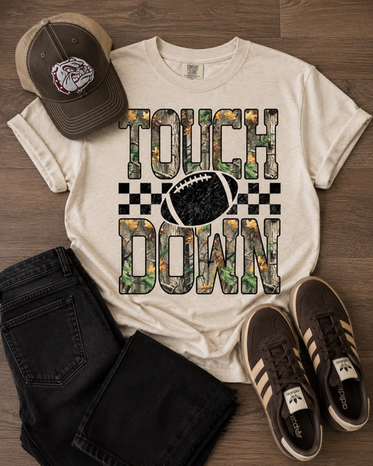 Touchdown Camo Football Tee