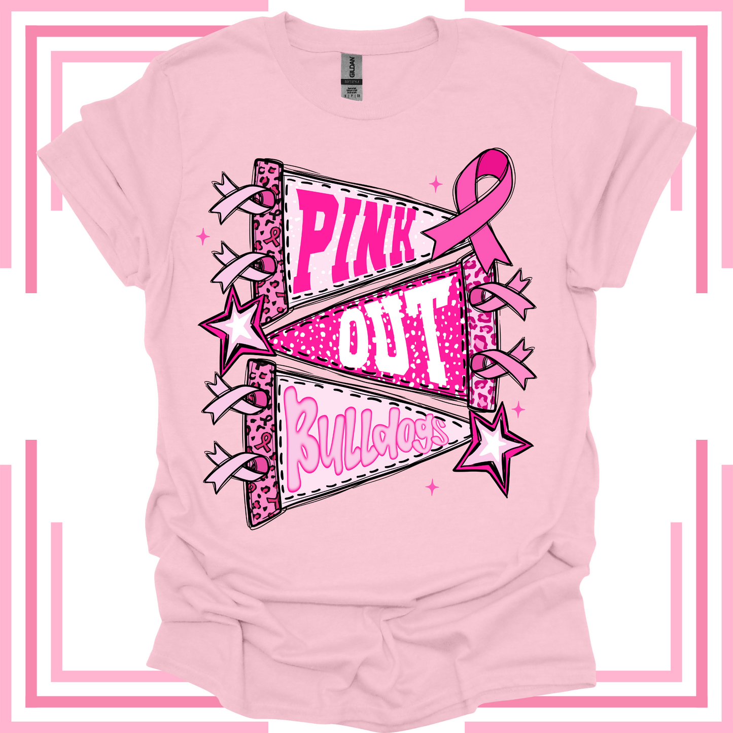 Pink Out Bulldogs Transfer