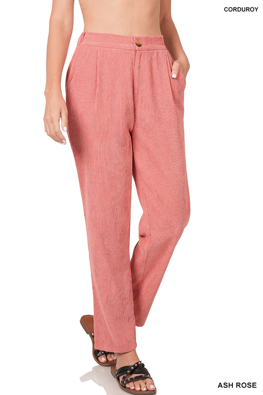 High Rise Corduroy Pants