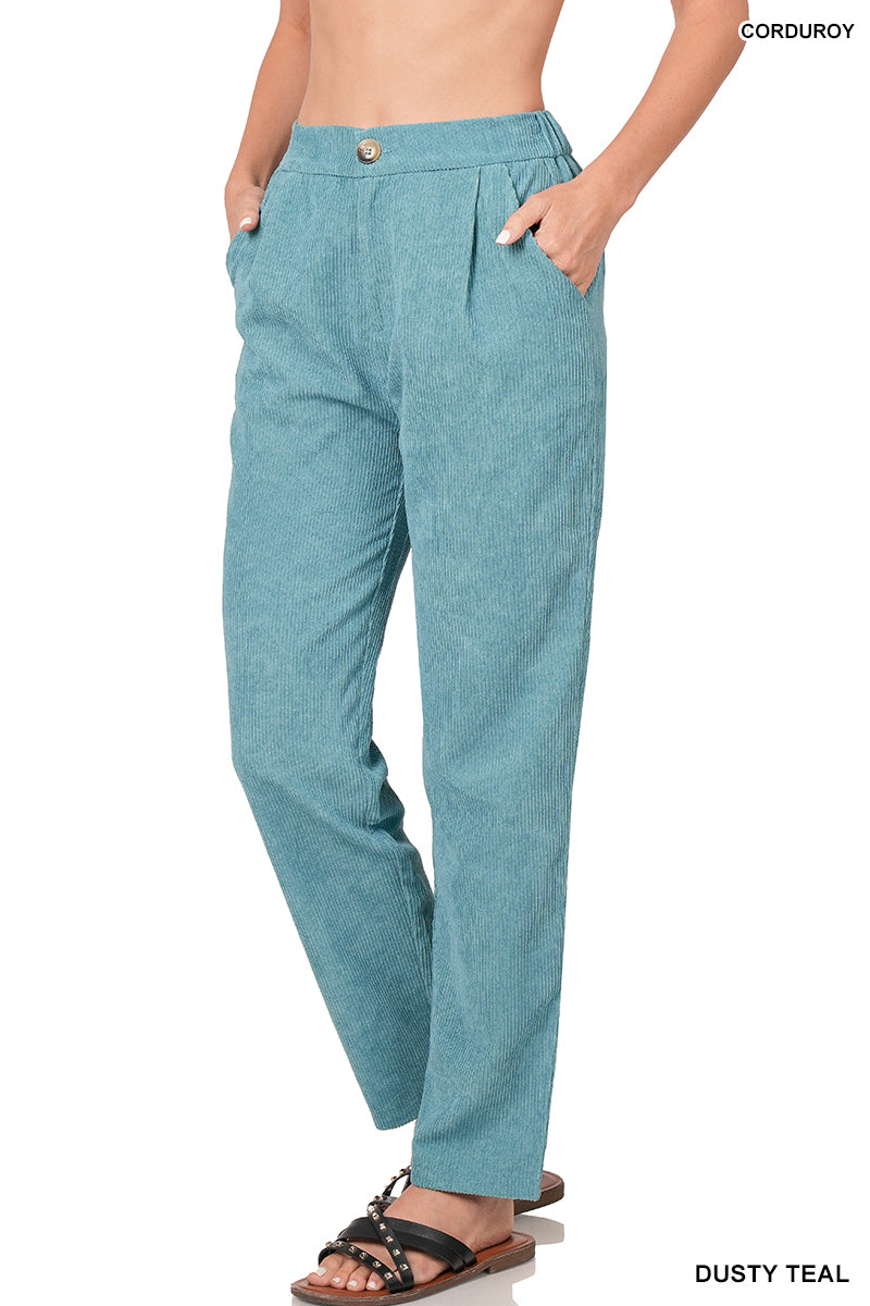 High Rise Corduroy Pants