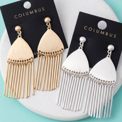 Statement Fringe Drop Earrings