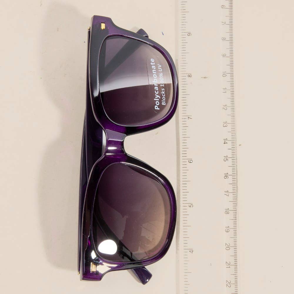 Sun-Kissed Square Frame Sunglasses