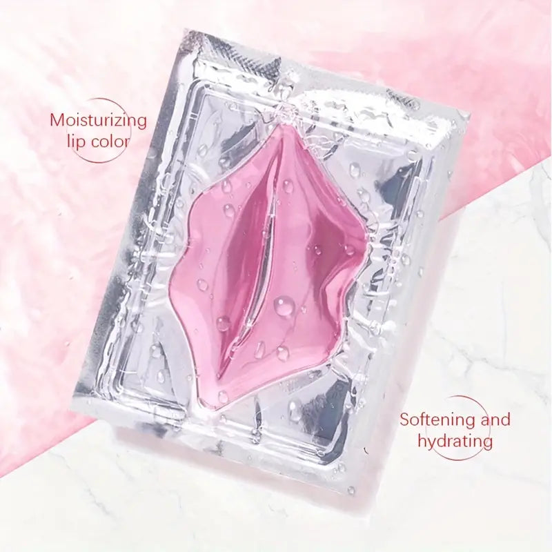 Pink Crystal Collagen Lip Masks