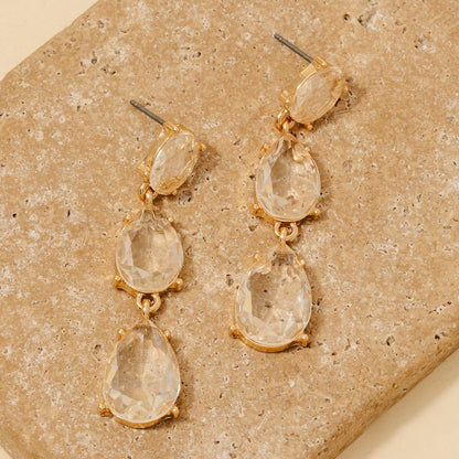 Crystal Teardrop Earrings