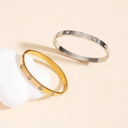18K Non-Tarnish Stainless Steel Bangle