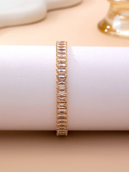 Baguette Crystal Tennis Bracelet