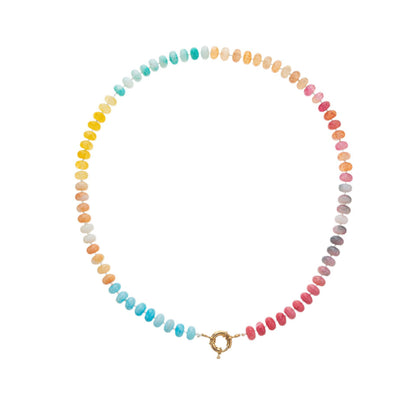 Natural Stone Mixed Bead Necklace