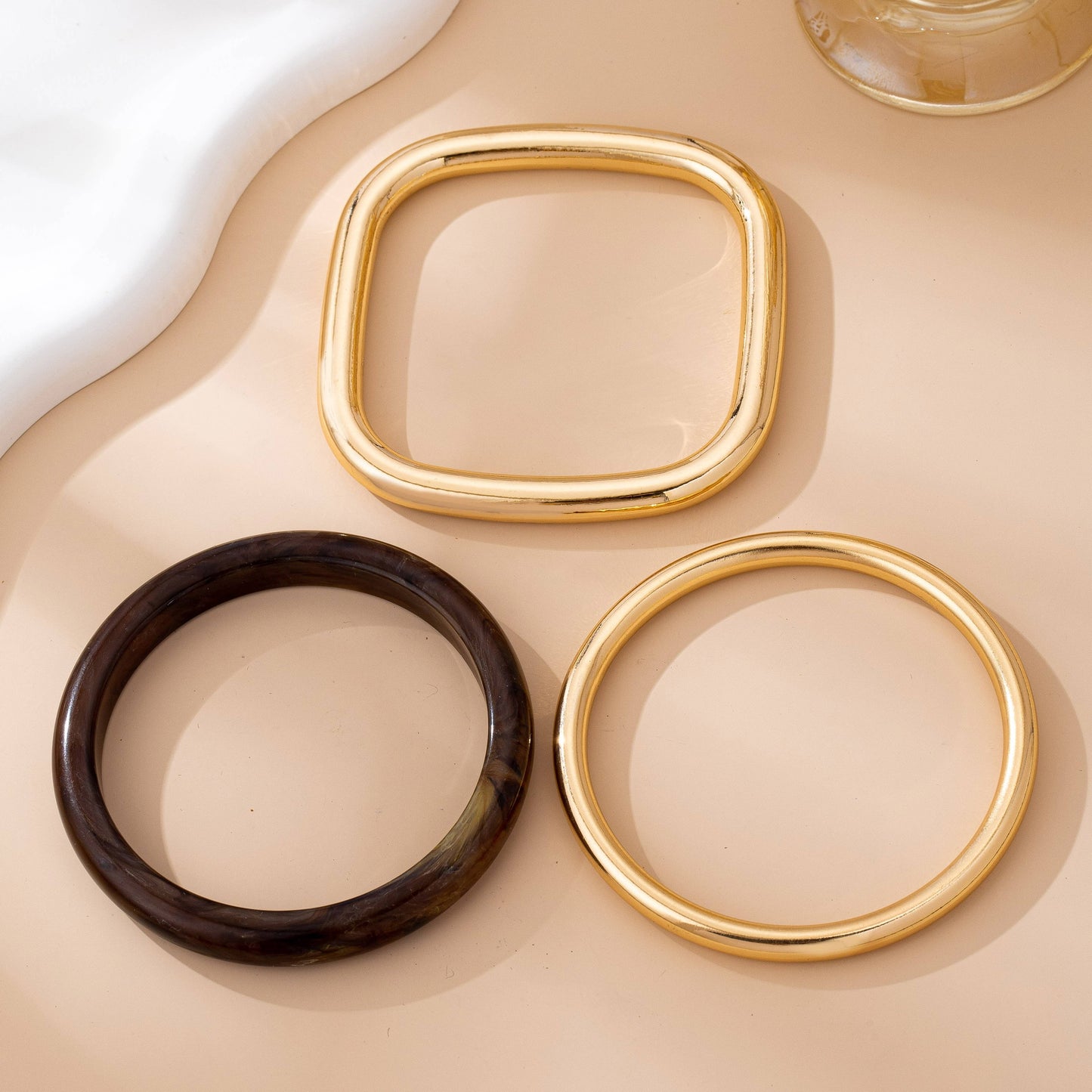 Tort & Gold Bangle Trio Bangle Set