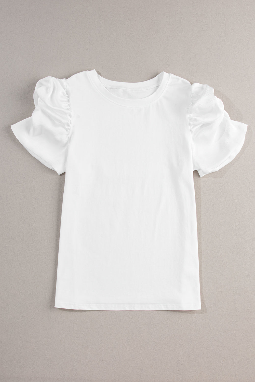 White Puff Sleeve Top