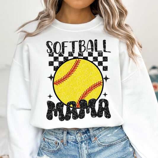 Softball Mama Tee or Sweatshirt