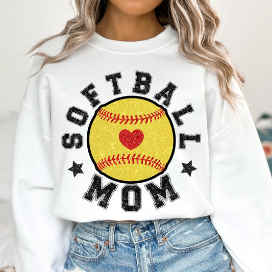 Softball Mom Tee or Sweatshirt