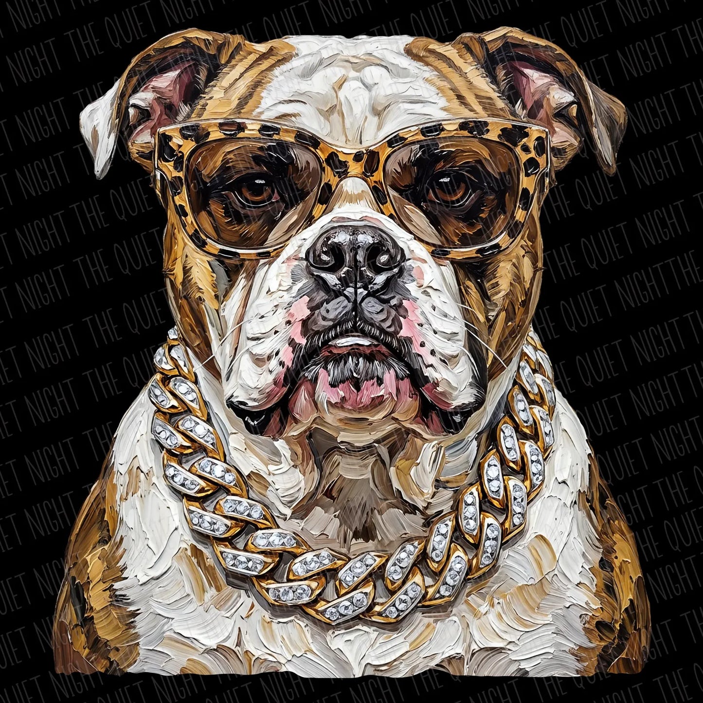 Glam Bulldog Transfer
