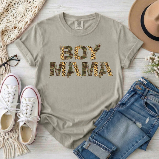 Camo & Cheetah Boy Mama Transfer
