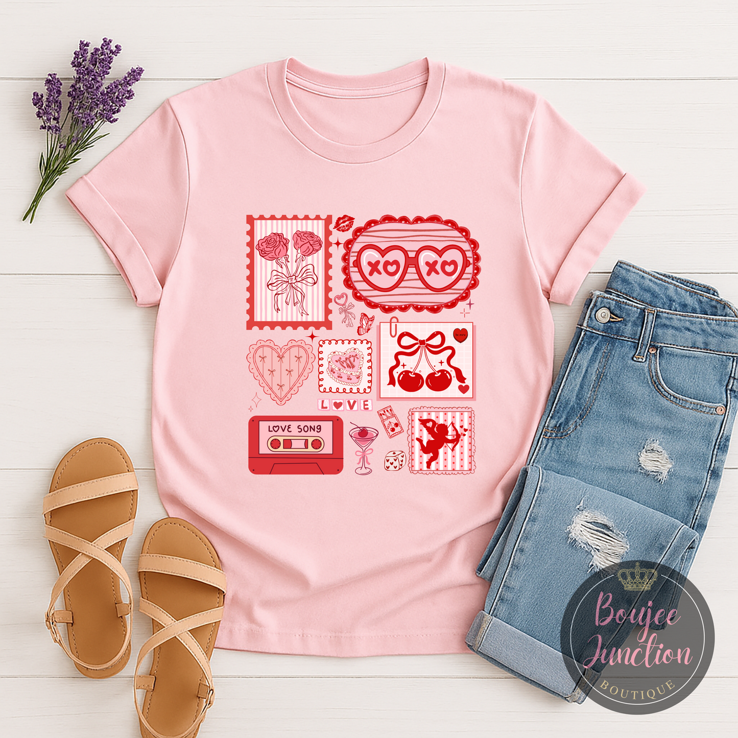 Love Stamp Valentine's Transfer
