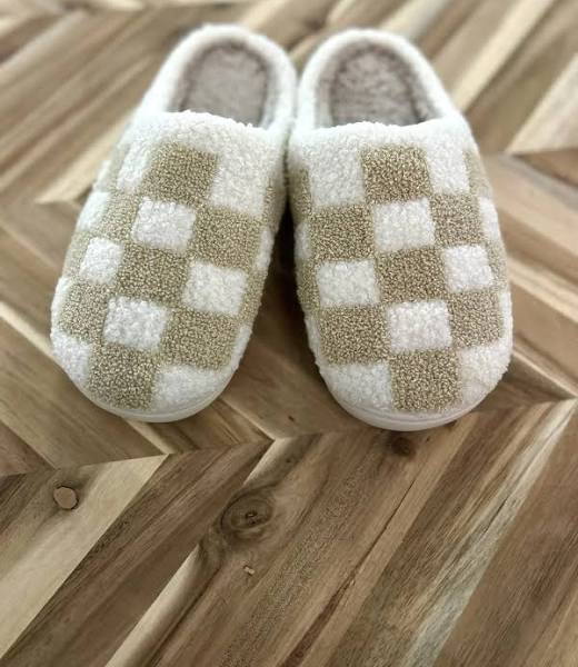 Checkered Slippers